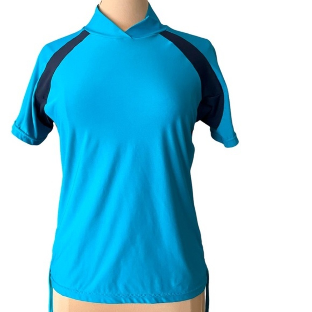 Greenbeanz | Blue Short Sleeve Rash Guard Jersey Womens size XL